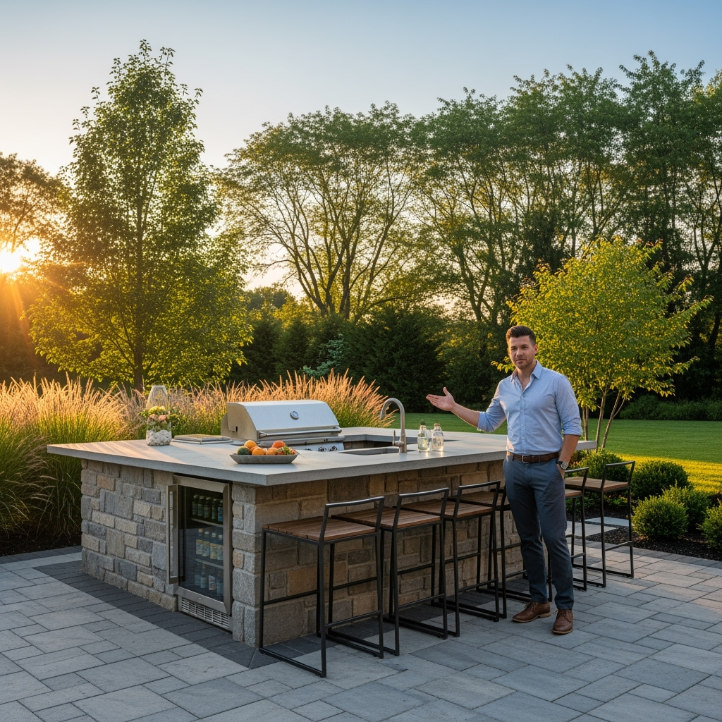 How to Build an Outdoor Bar Island in NJ That Becomes Your Backyard’s Showpiece